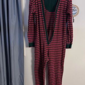 Victorias Secret striped one piece PJ